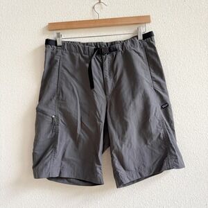 Patagonia Gi III Shorts Mens Large Grey Excellent Hiking Belted Nylon Cargo